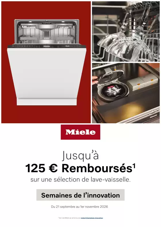 Catalogue Boulanger à Esprels | OFFRE Miele : jusqu'à 125€ remboursés ! | 2026-09-28T00:00:00.000Z - 2026-11-01T00:00:00.000Z