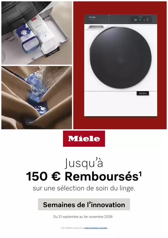 Catalogue Pulsat à Amplepuis | Miele Jusqu'à 150€ remboursés | 2026-09-28T00:00:00.000Z - 2026-11-01T00:00:00.000Z