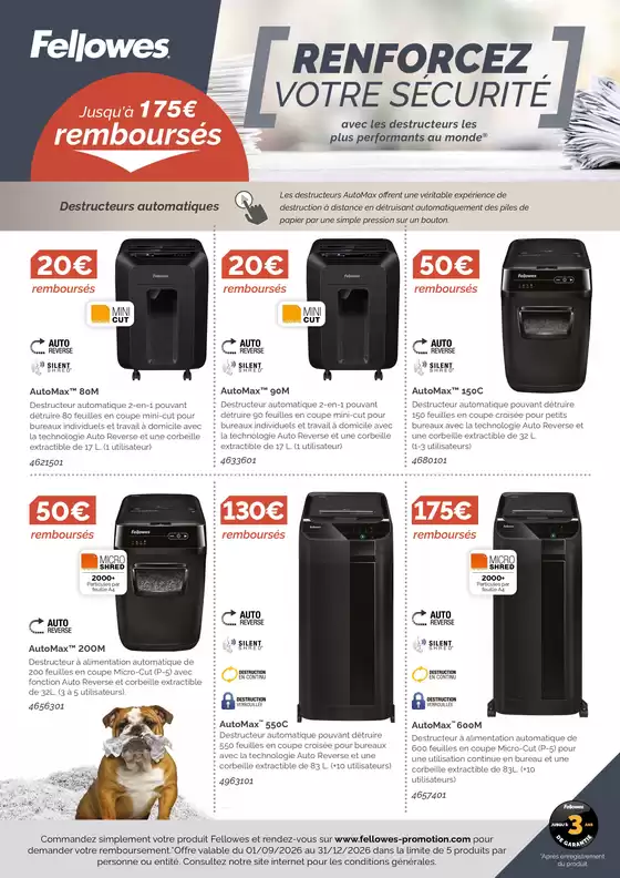 Catalogue LDLC à Amplepuis | Jusqu'à 175€ remboursés avec Fellowes | 2026-09-28T00:00:00.000Z - 2026-12-31T00:00:00.000Z