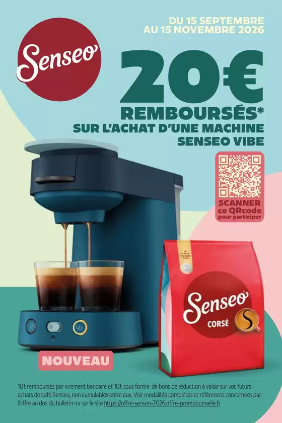 Catalogue Connexion à Amplepuis | 20€ REMBOURSÉS SUR L’ACHAT D’UNE MACHINE SENSEO VIBE | 2026-09-28T00:00:00.000Z - 2026-11-15T00:00:00.000Z