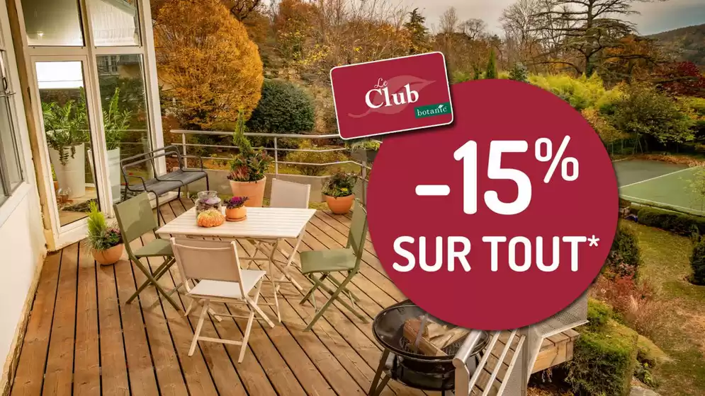 Catalogue Botanic | JOURNÉES CLUB EXCEPTIONNELLES | 2026-09-29T00:00:00.000Z - 2026-10-04T00:00:00.000Z
