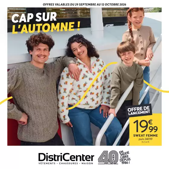Catalogue DistriCenter | CAP SUR L'AUTOMNE ! | 2026-09-29T00:00:00.000Z - 2026-10-12T00:00:00.000Z