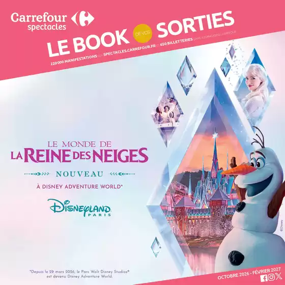 Catalogue Carrefour City à Domblans | LE BOOK DES SORTIES AUTOMNE | 2026-10-02T00:00:00.000Z - 2027-02-07T00:00:00.000Z