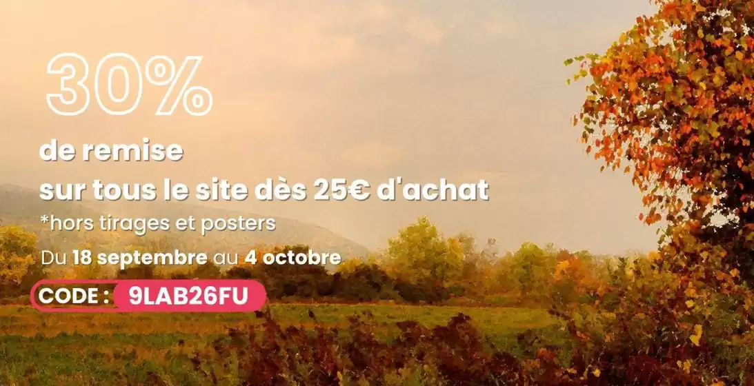 Catalogue Phox à | 30% de remise sur tous le site dès 25€ d'achat | 2026-09-29T00:00:00.000Z - 2026-10-04T00:00:00.000Z