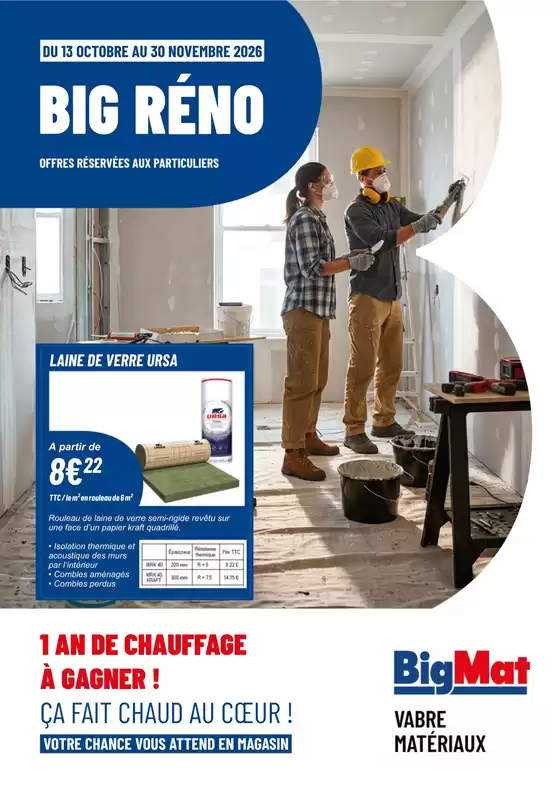 Catalogue BigMat | Nos meilleures offres pour vous | 2026-10-13T00:00:00.000Z - 2026-11-30T00:00:00.000Z