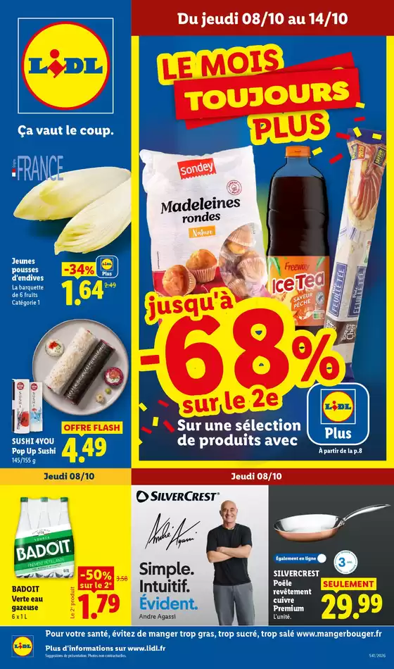 Catalogue Lidl à | Les promos de la semaine | 2026-10-01T00:00:00.000Z - 2026-10-14T00:00:00.000Z