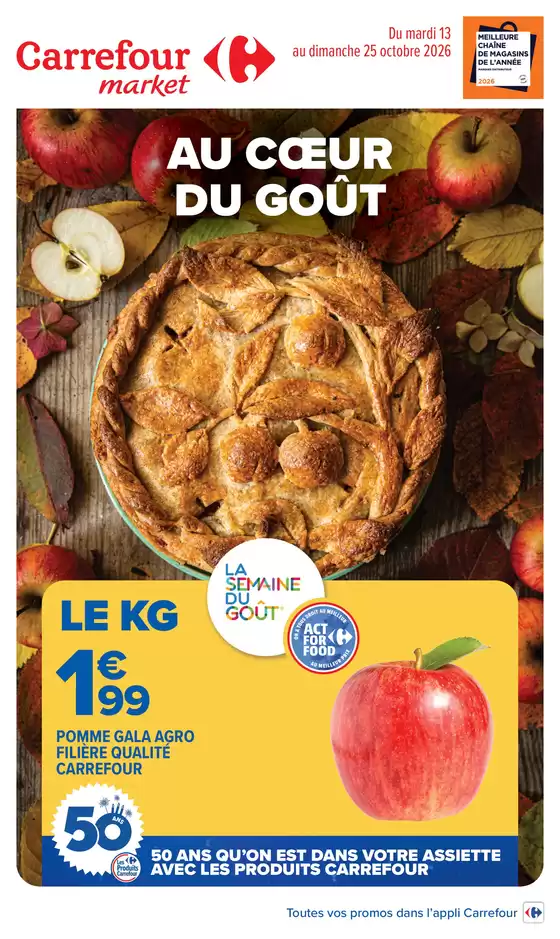 Catalogue Carrefour Market à Cholet | AU COEUR DU GOUT | 2026-10-13T00:00:00.000Z - 2026-10-25T00:00:00.000Z