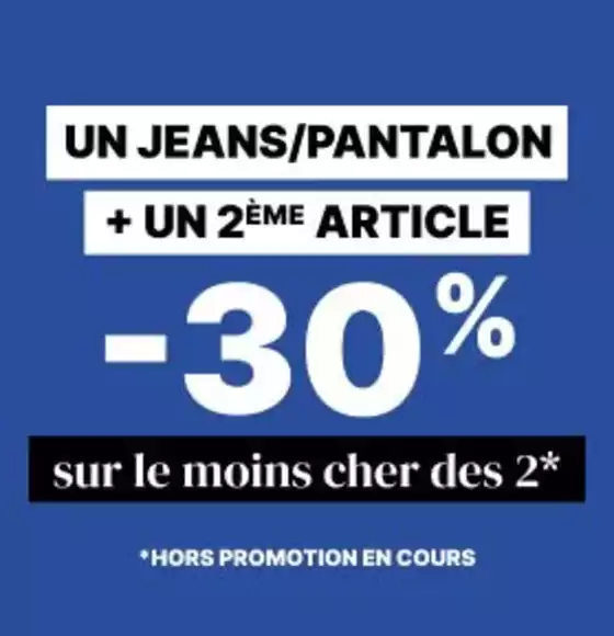 Catalogue Bonobo à La Riche | Un jeans / pantalon + un 2ème article = -30% sur le moins cher des 2 | 2026-10-01T00:00:00.000Z - 2026-10-04T00:00:00.000Z