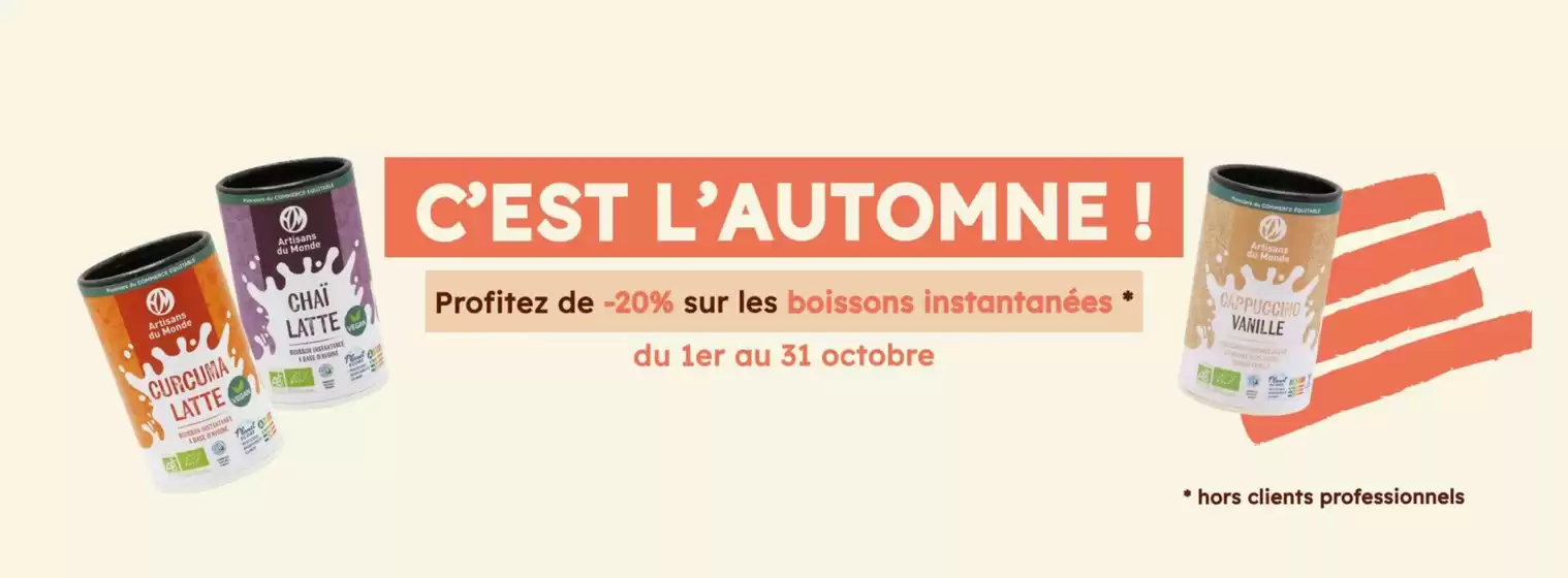 Catalogue Artisans du Monde à Corbeil-Essonnes | C'est l'automne ! | 2026-10-01T00:00:00.000Z - 2026-10-31T00:00:00.000Z