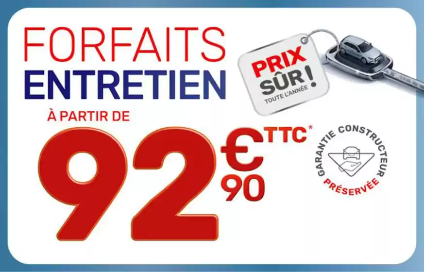 Catalogue AD Auto à Melun | FORFAIT ENTRETIEN À PARTIR DE 92€90 | 2026-10-01T00:00:00.000Z - 2026-10-31T00:00:00.000Z