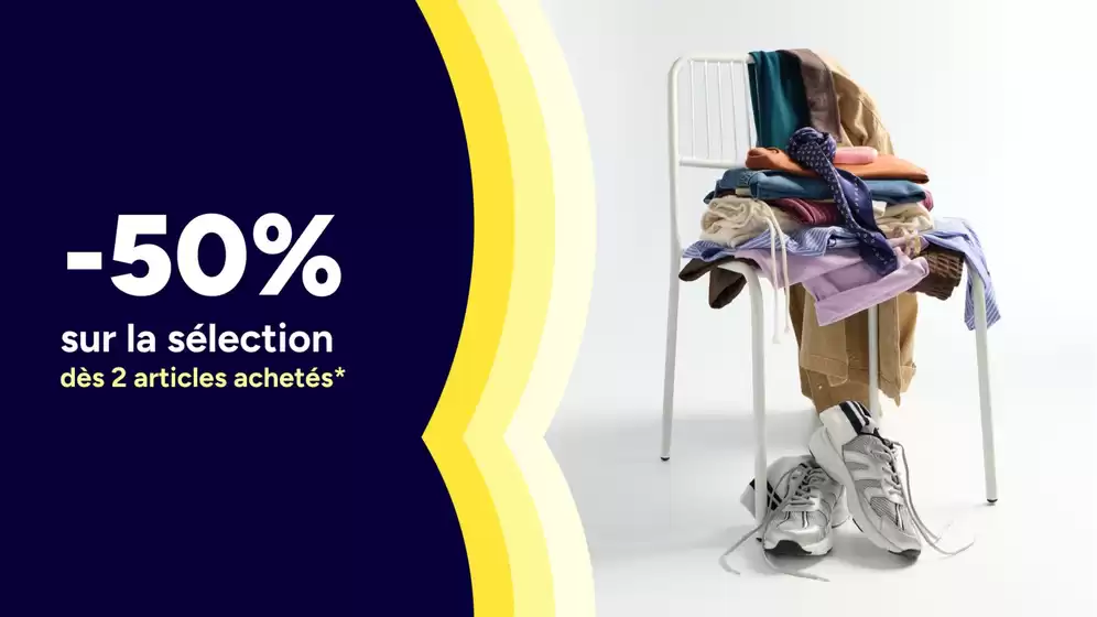 Catalogue Kiabi à Nîmes | -50% dès 2 articles achetés | 2026-10-01T00:00:00.000Z - 2026-10-11T00:00:00.000Z
