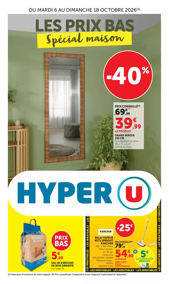 Catalogue Hyper U à Achicourt | Spécial Maison | 2026-10-06T00:00:00.000Z - 2026-10-18T00:00:00.000Z