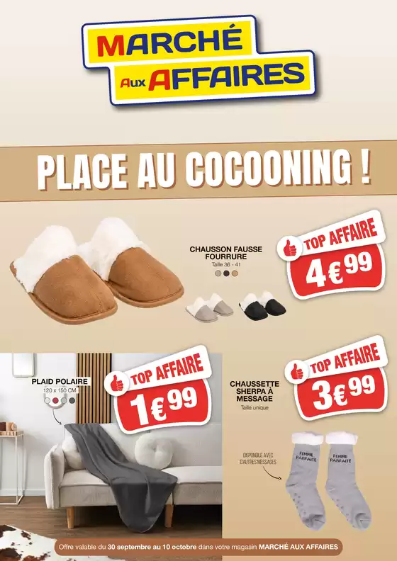 Catalogue Marché aux Affaires | Notre prospectus textile d'automne | 2026-10-01T00:00:00.000Z - 2026-10-10T00:00:00.000Z