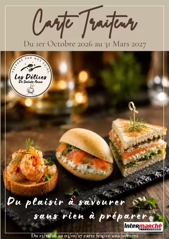 Catalogue Intermarché | PROS LOCAL - PDV 07494 - CARTE TRAITEUR | 2026-10-02T00:00:00.000Z - 2027-03-31T00:00:00.000Z