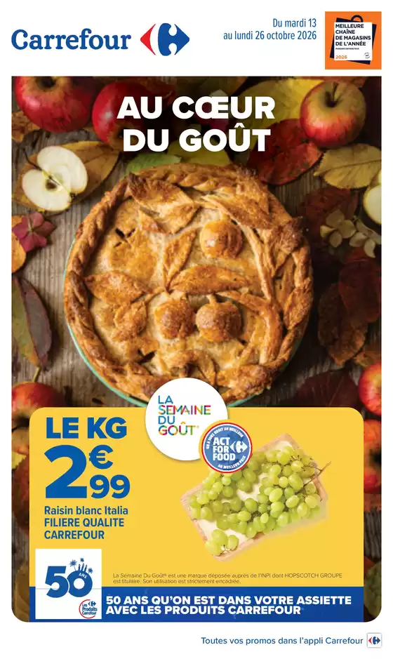Catalogue Carrefour Drive à Le Rove | AU COEUR DU GOÛT | 2026-10-13T00:00:00.000Z - 2026-10-26T00:00:00.000Z