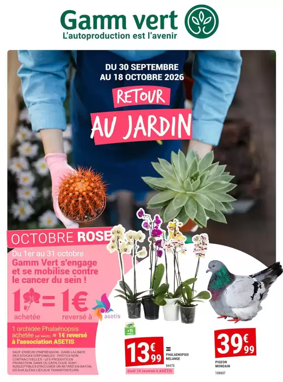 Catalogue Gamm vert à Nîmes | Octobre Rose | 2026-10-02T00:00:00.000Z - 2026-10-18T00:00:00.000Z