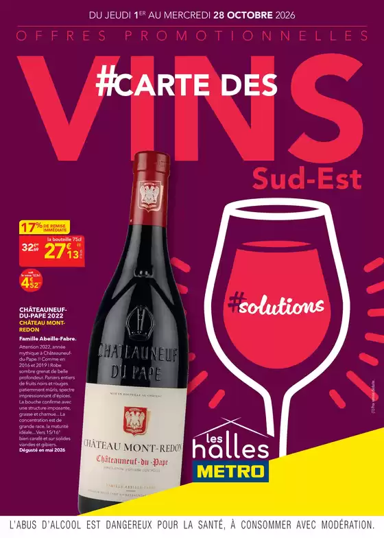 Catalogue Metro | Carte des vins - Sud Est | 2026-10-02T00:00:00.000Z - 2026-10-28T00:00:00.000Z