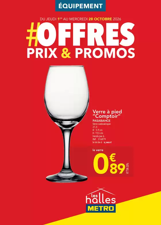Catalogue Metro à Les Attaques | Offres prix & promos - Equipement | 2026-10-02T00:00:00.000Z - 2026-10-28T00:00:00.000Z