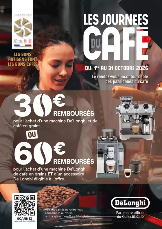 Catalogue Boulanger à Escaudœuvres | Offre De'longhi : 30€ ou 60€ remboursés ! | 2026-10-02T00:00:00.000Z - 2026-10-31T00:00:00.000Z