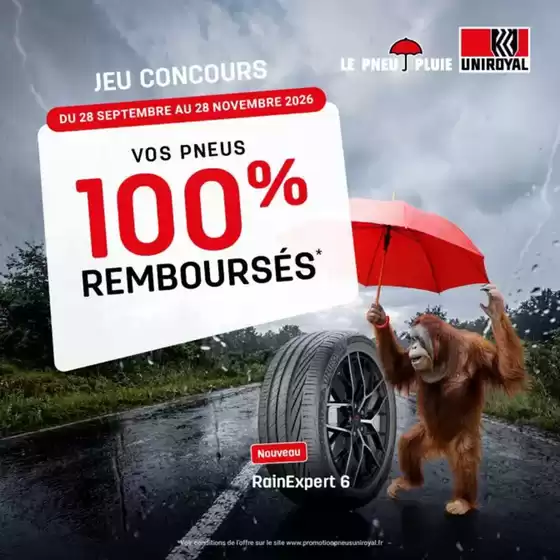 Catalogue Bestdrive | « Vos pneus Uniroyal 100% remboursés » | 2026-10-05T00:00:00.000Z - 2026-11-28T00:00:00.000Z