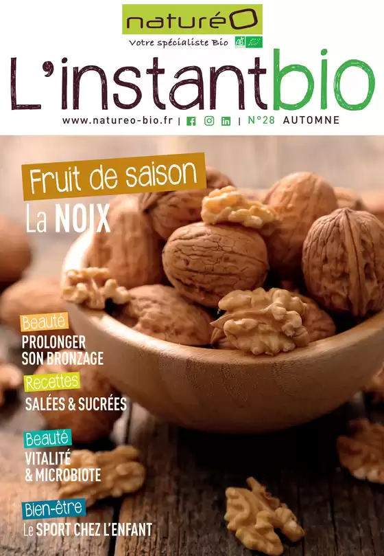 Catalogue NaturéO à Metz | L'instant bio | 2026-10-05T00:00:00.000Z - 2026-12-31T00:00:00.000Z