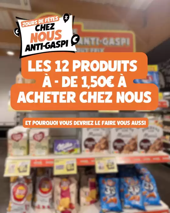 Catalogue Nous anti gaspi | 12 produits à moins de 1,50€, autant de bonnes raisons de passer chez NOUS ! | 2026-10-05T00:00:00.000Z - 2026-10-12T00:00:00.000Z
