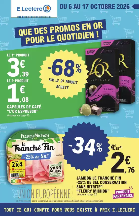 Catalogue E.Leclerc | DEPENSER MOINS 22 BIS - MIXTE | 2026-10-06T00:00:00.000Z - 2026-10-17T00:00:00.000Z