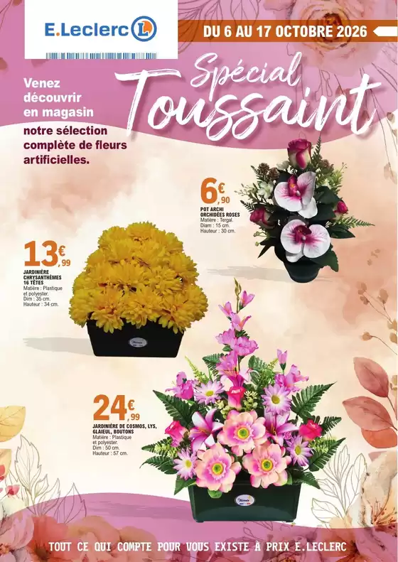 Catalogue E.Leclerc à Perpignan | OP TOUSSAINT 100% digital mosaique | 2026-10-06T00:00:00.000Z - 2026-10-17T00:00:00.000Z
