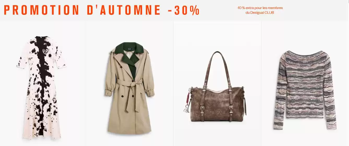 Catalogue Desigual | Promotion d’automne -30% | 2026-10-05T00:00:00.000Z - 2026-10-31T00:00:00.000Z