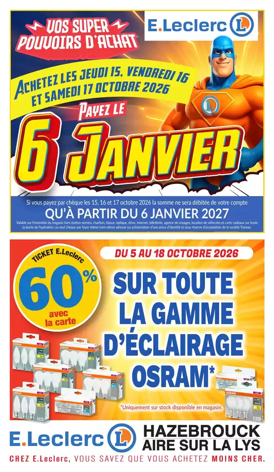 Catalogue E.Leclerc | Tract mag 12 au 18 oct | 2026-10-05T00:00:00.000Z - 2026-10-18T00:00:00.000Z