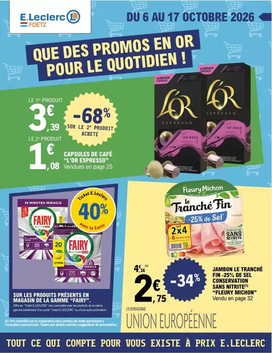 Catalogue E.Leclerc à Monnaie | 26M411C02LU | 2026-10-06T00:00:00.000Z - 2026-10-17T00:00:00.000Z