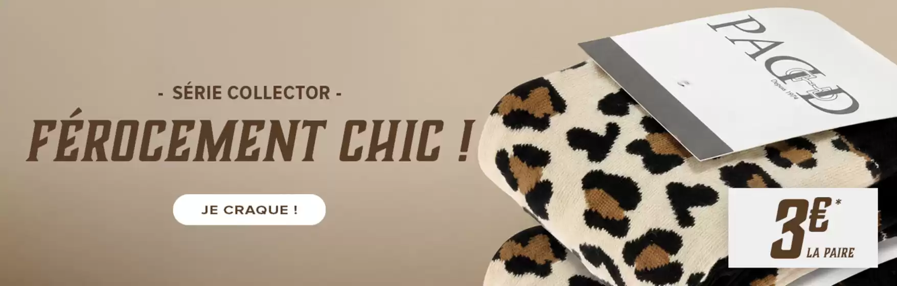 Catalogue Padd à Issoire | Chaussettes PADD Léopard - Série collector 1/3 | 2026-10-05T00:00:00.000Z - 2026-10-31T00:00:00.000Z