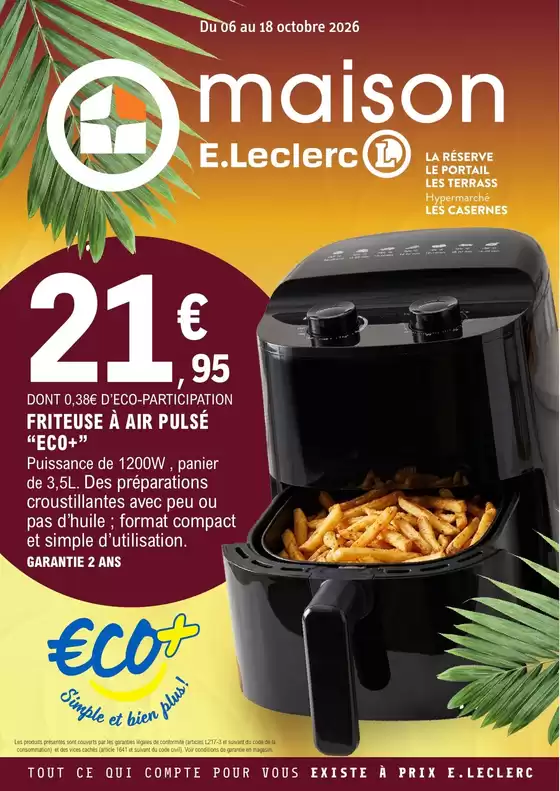 Catalogue E.Leclerc à Vesly (Eure) | 26C821LR | 2026-10-06T00:00:00.000Z - 2026-10-18T00:00:00.000Z