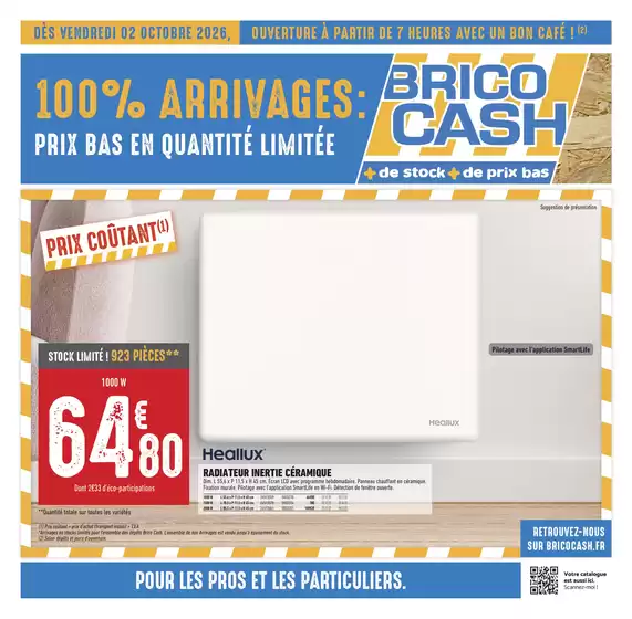 Catalogue Brico Cash | 100% ARRIVAGES | 2026-10-06T00:00:00.000Z - 2026-10-15T00:00:00.000Z