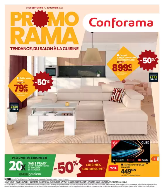 Catalogue Conforama à Landser | PROMORAMA | 2026-10-06T00:00:00.000Z - 2026-10-26T00:00:00.000Z