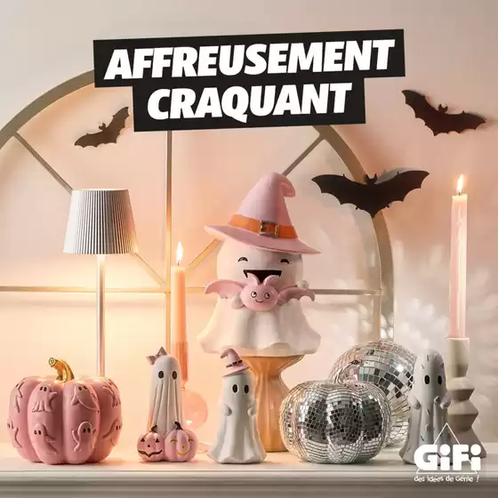 Catalogue Gifi à Comps (Gard) | Halloween se pare de rose pour une ambiance aussi tendance qu'ensorcelante | 2026-10-06T00:00:00.000Z - 2026-10-20T00:00:00.000Z