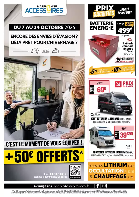 Catalogue Narbonne accessoires à Contamine-sur-Arve | Économisez maintenant avec nos offres | 2026-10-07T00:00:00.000Z - 2026-10-24T00:00:00.000Z