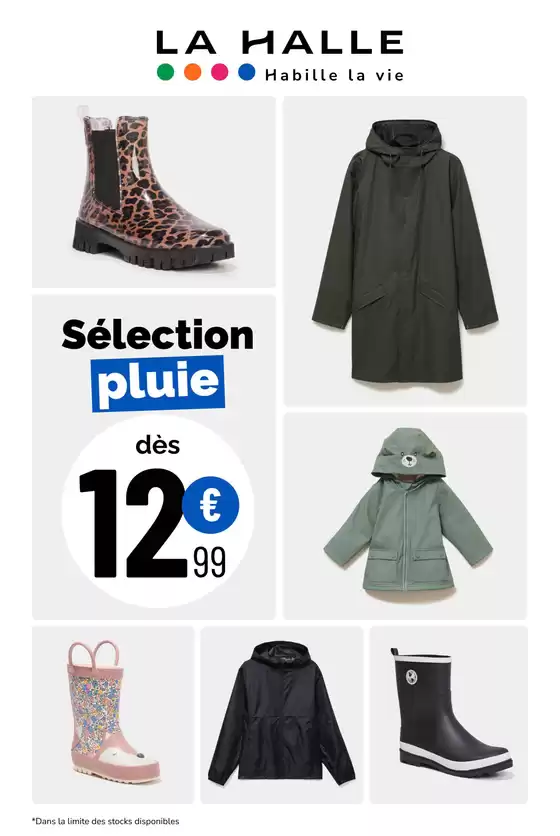 Catalogue La Halle à Jassans-Riottier | SELECTION PLUIE | 2026-10-07T00:00:00.000Z - 2026-10-13T00:00:00.000Z