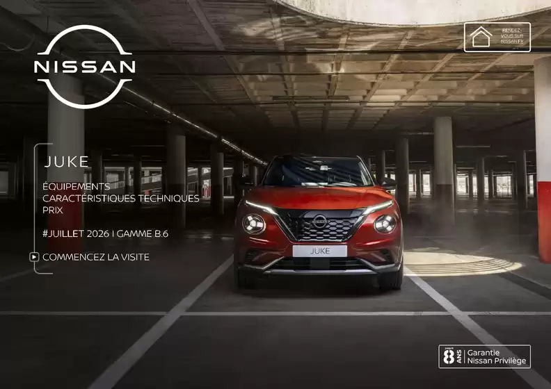 Catalogue Nissan à Semblançay | Fiche technique juke | 2026-10-08T00:00:00.000Z - 2026-10-31T00:00:00.000Z