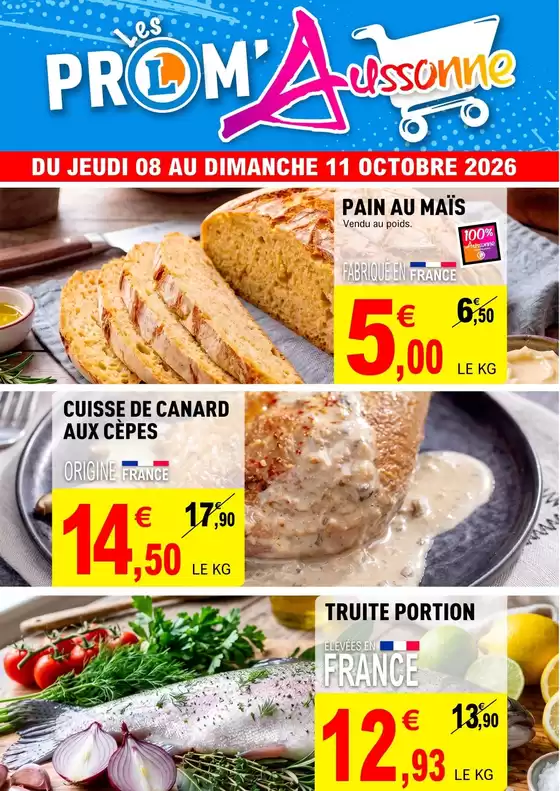 Catalogue E.Leclerc à Dammarie-sur-Saulx | PROM AUSSONNE SEM41 | 2026-10-08T00:00:00.000Z - 2026-10-11T00:00:00.000Z