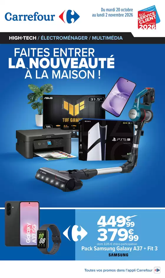 Catalogue Carrefour à Dammarie-sur-Saulx | FAITES ENTRER LA NOUVEAUTÉ À LA MAISON | 2026-10-20T00:00:00.000Z - 2026-11-02T00:00:00.000Z