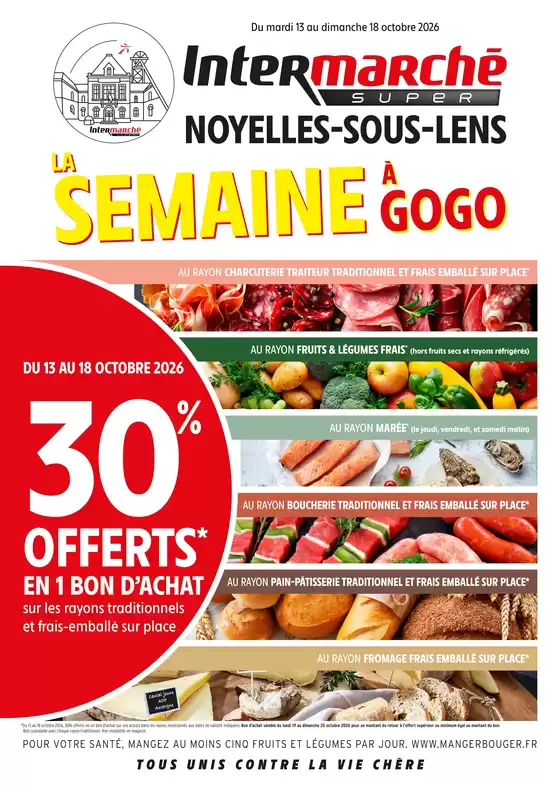 Catalogue Intermarché à Roumare | PROS LOCAL - 01155 NOYELLES-SOUS-LENS | 2026-10-09T00:00:00.000Z - 2026-10-18T00:00:00.000Z