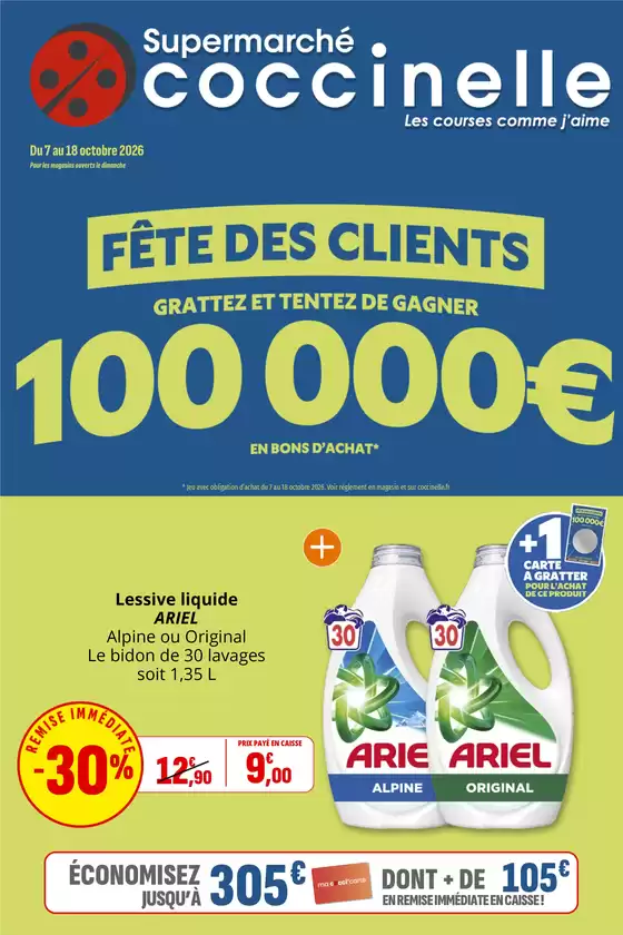 Catalogue Coccinelle Supermarché à Gevrey-Chambertin | Catalogue Coccinelle Supermarché | 2026-10-07T00:00:00.000Z - 2026-10-18T00:00:00.000Z