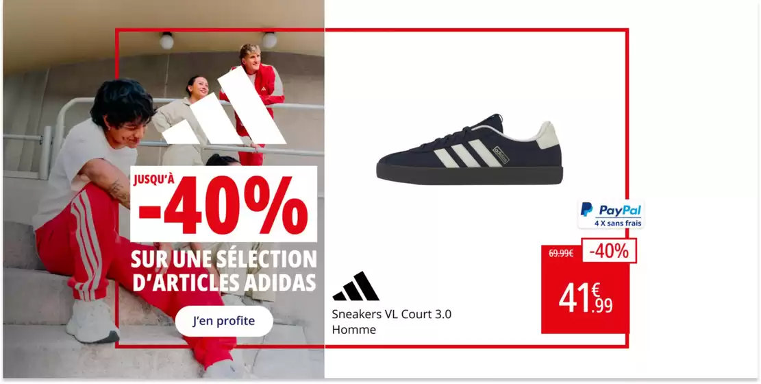 Catalogue Endurance Shop à Marmande | Promo adidas : Jusqu'à -40% sur une sélection de produits | 2026-10-09T00:00:00.000Z - 2026-10-31T00:00:00.000Z