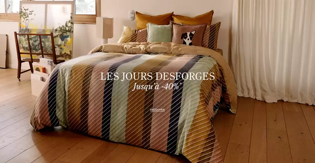 Catalogue Olivier Desforges | Offre du moment | Les jours Desforges Jusqu'à - 40% | 2026-10-12T00:00:00.000Z - 2026-10-31T00:00:00.000Z
