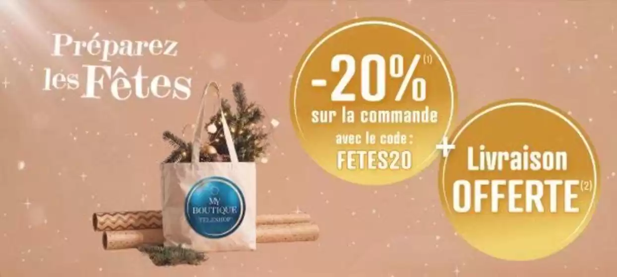 Catalogue Teleshopping | -20% + Livraison OFFERTE | 2026-10-12T00:00:00.000Z - 2026-10-28T00:00:00.000Z