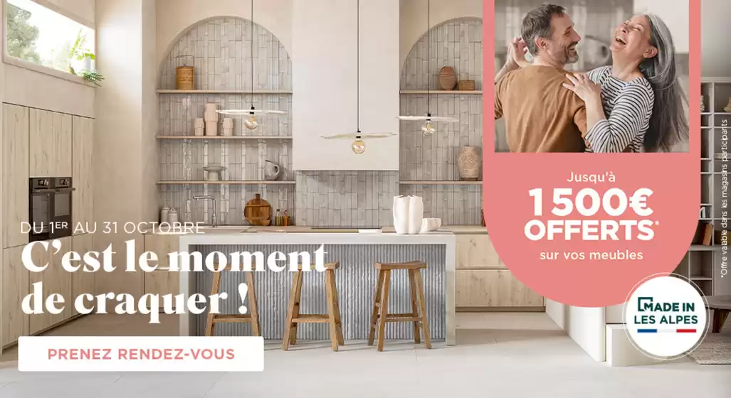 Catalogue Mobalpa à Guiscard | Du 1er au 31 octobre, jusqu’à 1 500 € offerts* sur vos meubles pour concrétiser vos envies ! | 2026-10-12T00:00:00.000Z - 2026-10-31T00:00:00.000Z