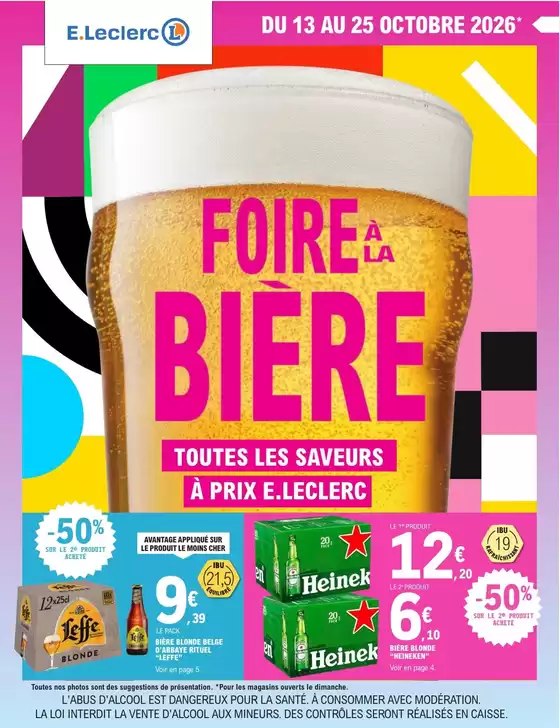 Catalogue E.Leclerc à Marines | FOIRE A LA BIERE - MIXTE | 2026-10-13T00:00:00.000Z - 2026-10-25T00:00:00.000Z