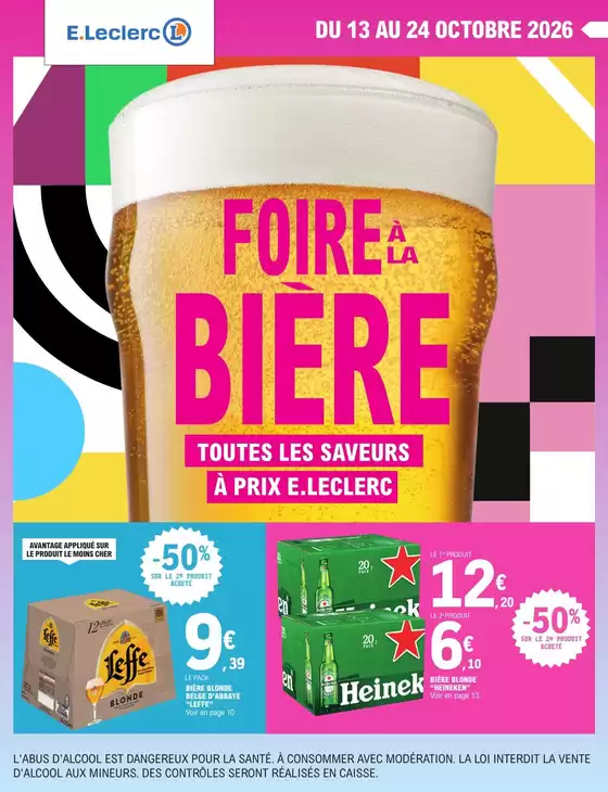 Catalogue E.Leclerc à Courçon | FOIRE A LA BIERE - MIXTE | 2026-10-13T00:00:00.000Z - 2026-10-24T00:00:00.000Z