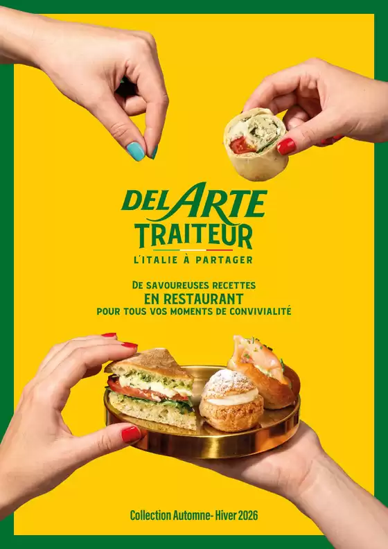 Catalogue Pizza Del Arte à Écully | Collection Automne- Hiver 2026 EN RESTAURANT | 2026-10-12T00:00:00.000Z - 2027-02-28T00:00:00.000Z